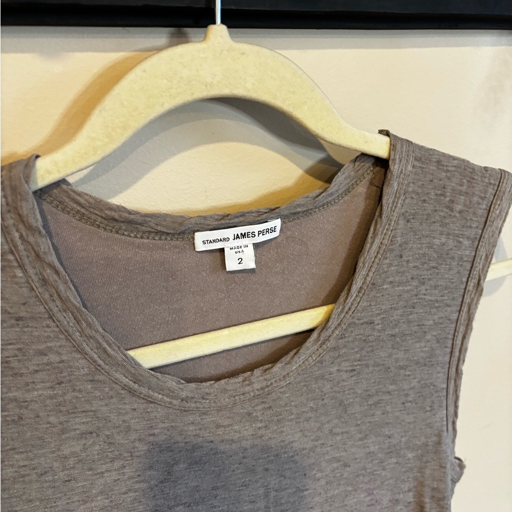 James Perse Taupe Sleeveless Dress - Picture 2 of 7